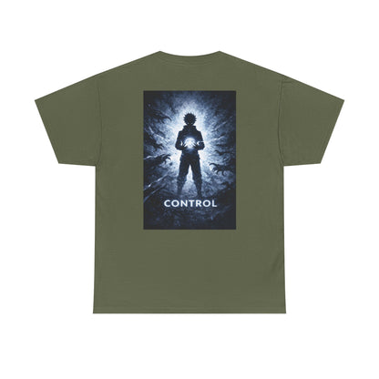 Control Anime Back Print T-Shirt | Dark Anime Aesthetic Tee | Original Anime Streetwear Shirt