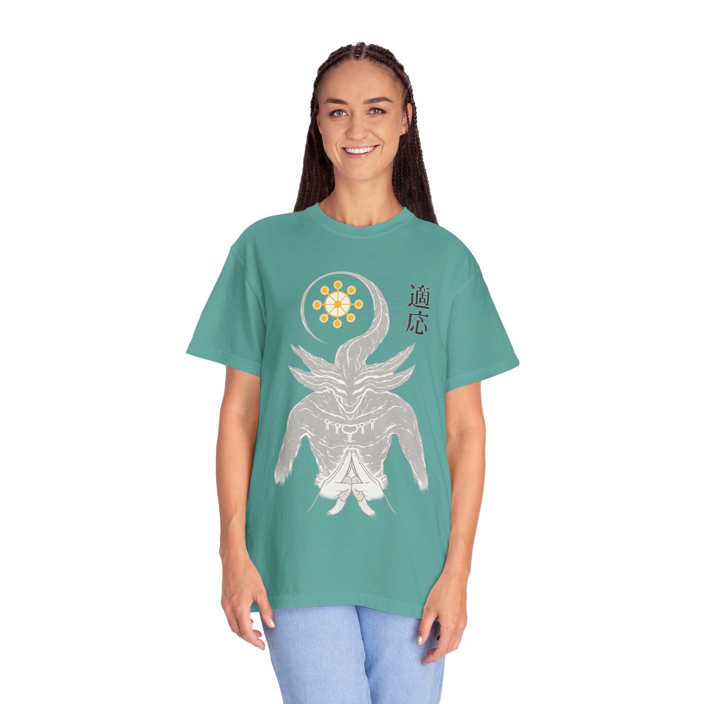 Demon sigil T-Shirt — Japanese “Adapt” Kanji Graphic Tee