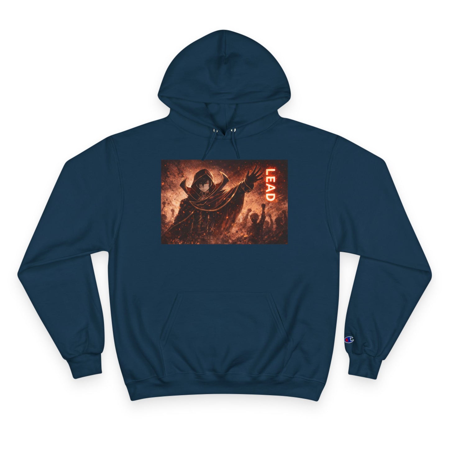 Grim Reaper Lead Hoodie | Dark Gothic Illustration, Warrior Cloak