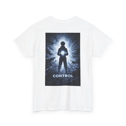 Control Anime Back Print T-Shirt | Dark Anime Aesthetic Tee | Original Anime Streetwear Shirt