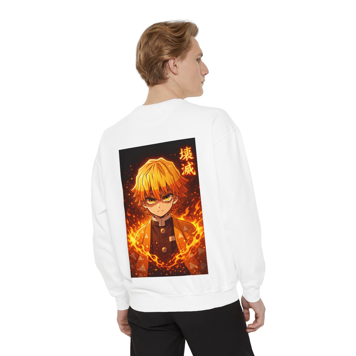 Demon Agatsuma Flame Graphic Sweatshirt Slayer