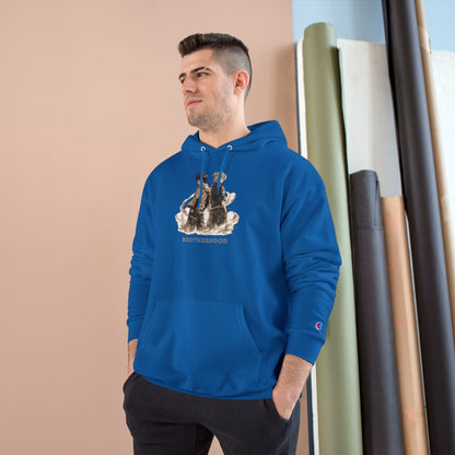 Brotherhood Bears Hoodie | Vintage Teddy Bear Illustration, Retro Sibling Design