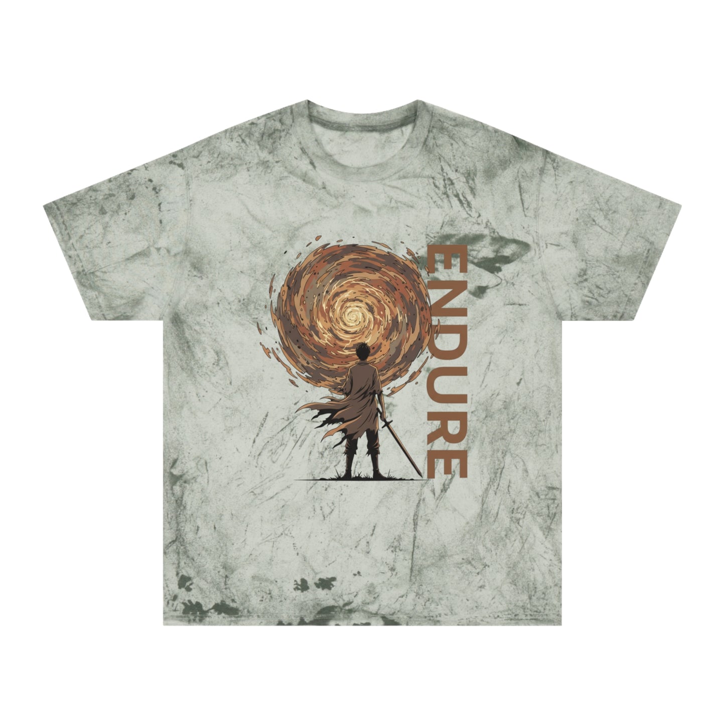 Endure Minimalist Anime-Inspired Artwork - Modern Silhouette Graphic Design