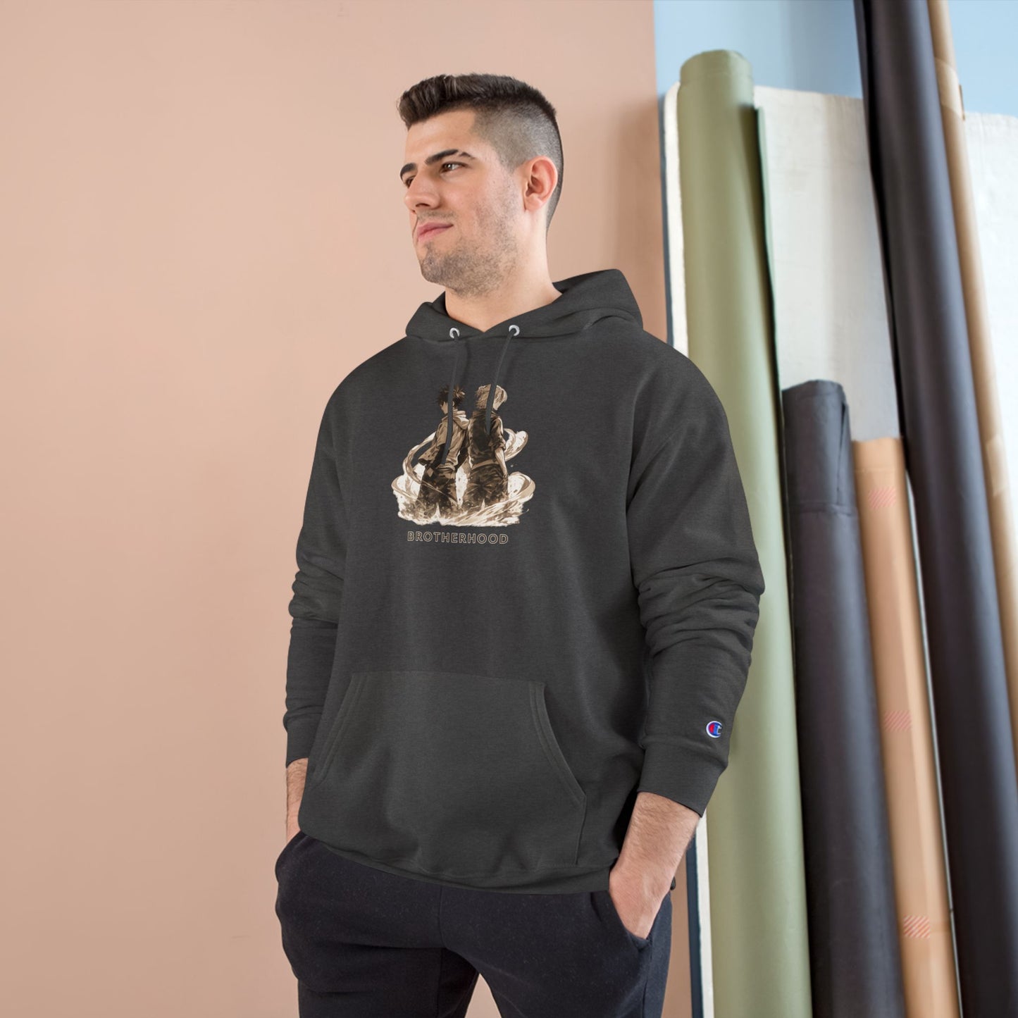 Brotherhood Bears Hoodie | Vintage Teddy Bear Illustration, Retro Sibling Design