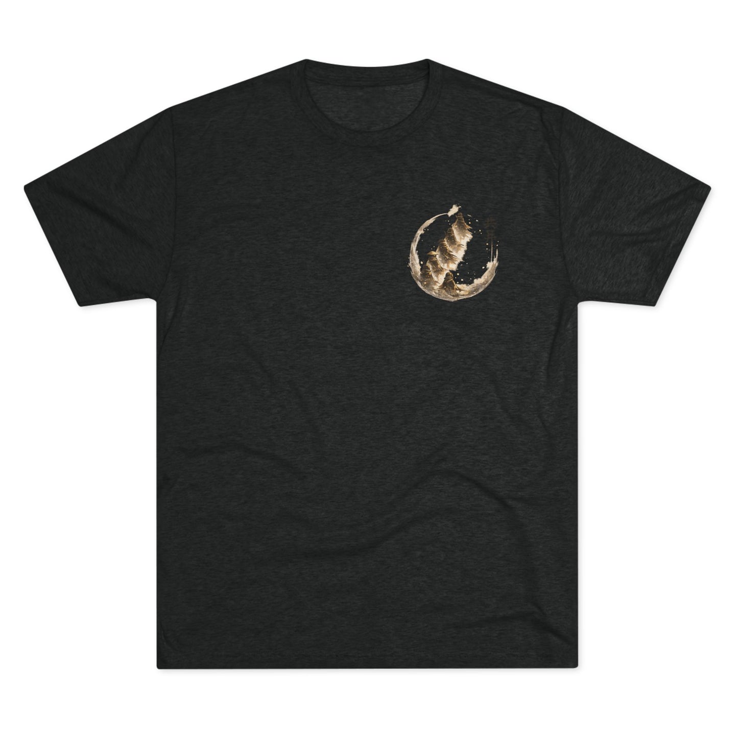 T-Shirt — Minimal Japanese Sumi-e Foxes Graphic Tee