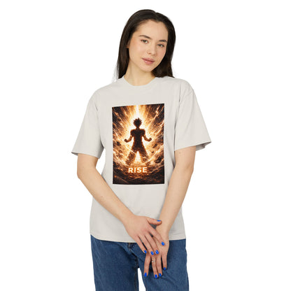 Rise silhouette, T-Shirt | Fiery energy graphic tee