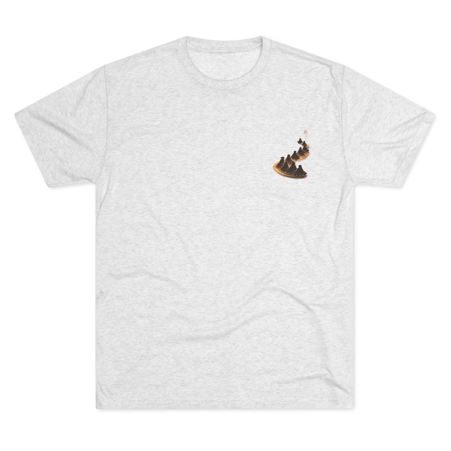 Ember Trail T‑Shirt — Fiery Mountain Silhouette Back Print