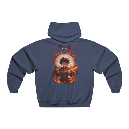 Flaming Guitar Graphic Hoodie — Rock Music Band Style Sweatshirt