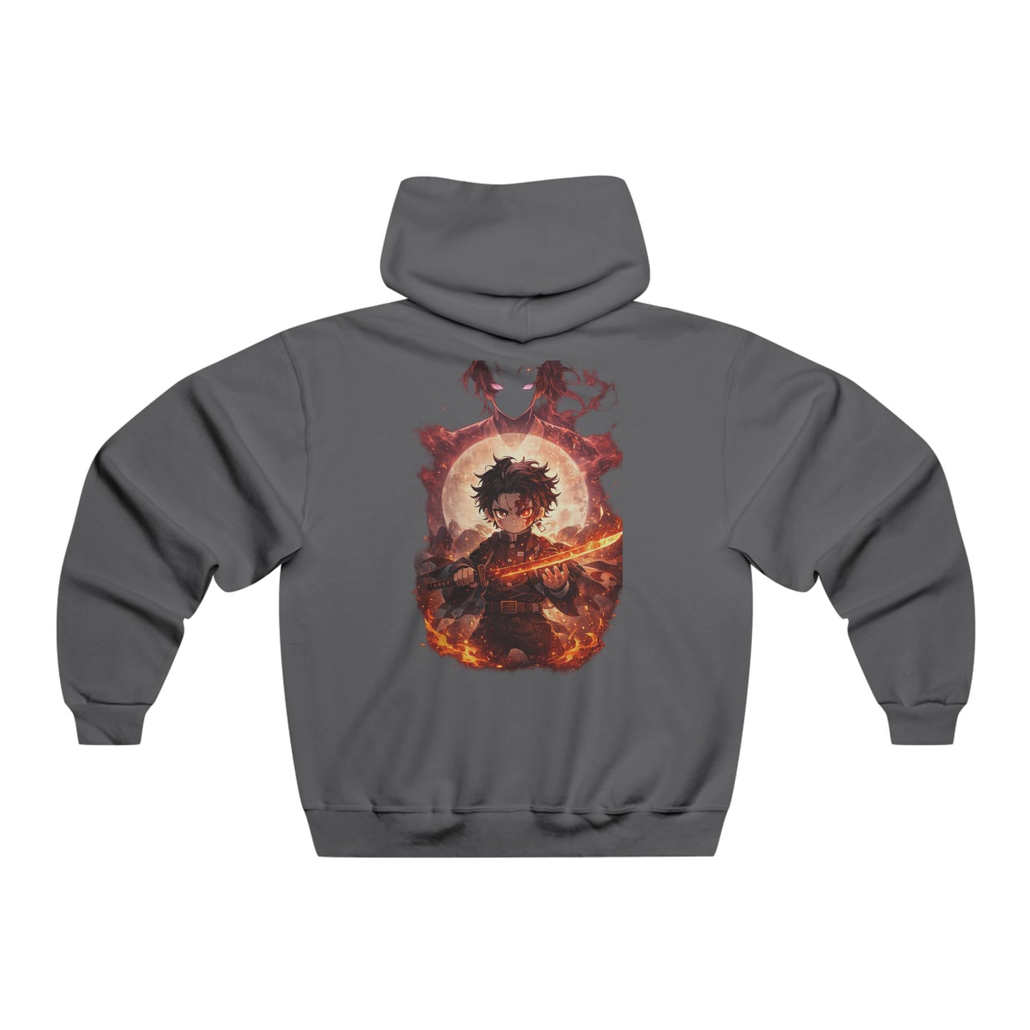 Flaming Guitar Graphic Hoodie — Rock Music Band Style Sweatshirt