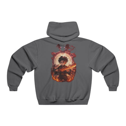 Flaming Guitar Graphic Hoodie — Rock Music Band Style Sweatshirt