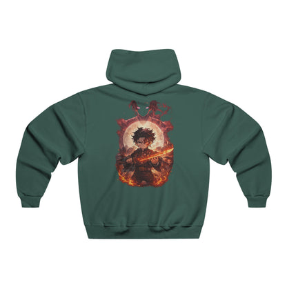 Flaming Guitar Graphic Hoodie — Rock Music Band Style Sweatshirt