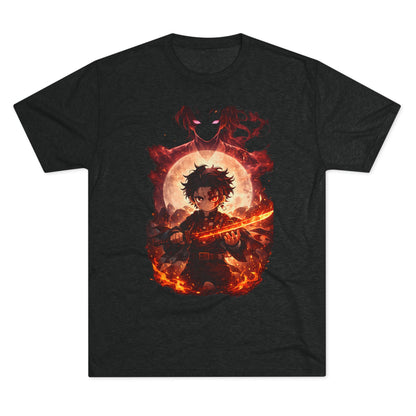 Anime Fire Sword Graphic Tee