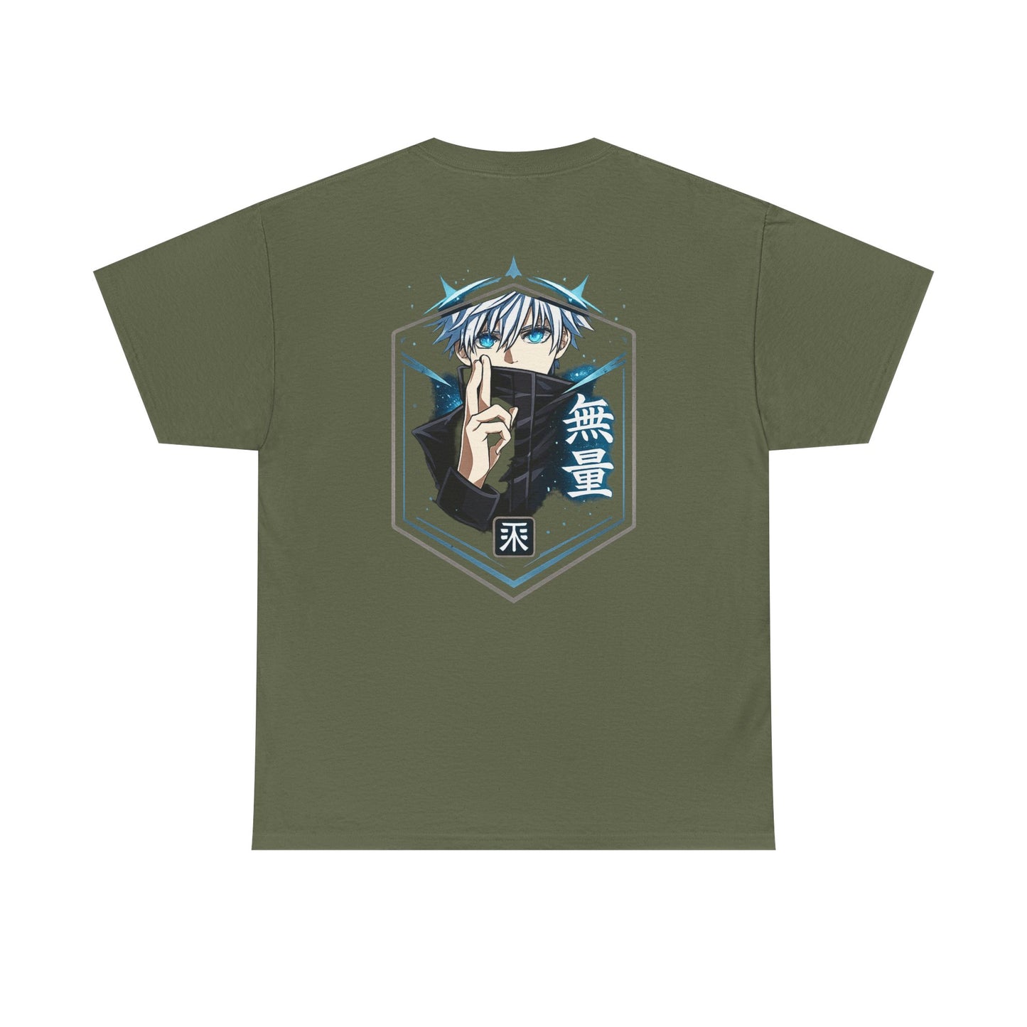 T-Shirt — Anime Mystic Boy Graphic Tee (Back Print, Japanese Text)