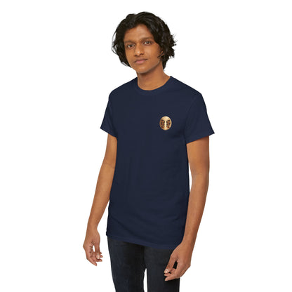 Samurai Moonback T‑Shirt — Japanese Warrior Graphic Tee