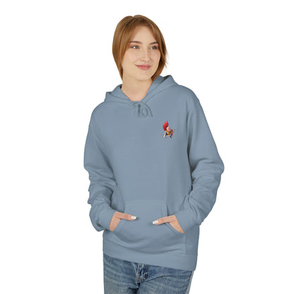 Hero Emblem Hoodie — Chibi Hero Mid-Punch Minimalist Anime Design
