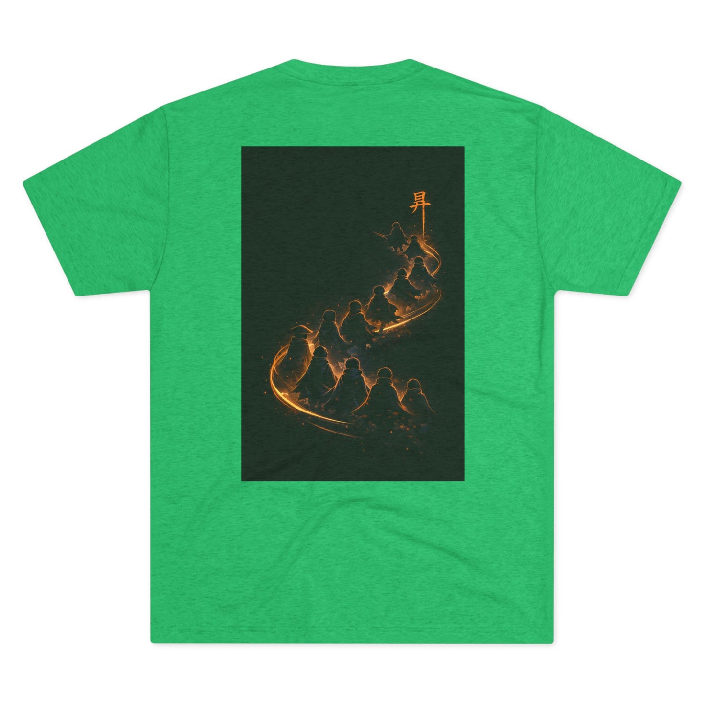 Ember Trail T‑Shirt — Fiery Mountain Silhouette Back Print