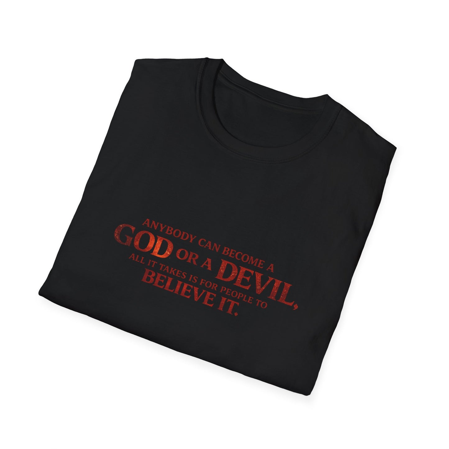 Samurai vs Titan Graphic T-Shirt — "Anybody Can Become a God or a Devil"