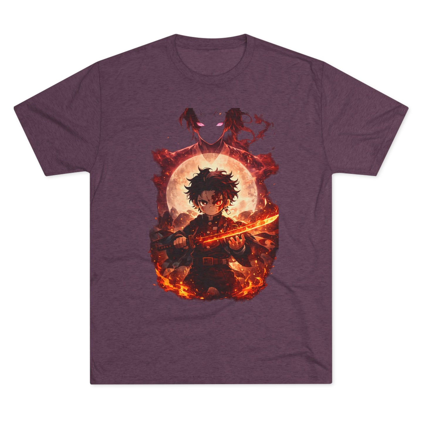 Anime Fire Sword Graphic Tee