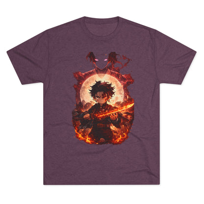 Anime Fire Sword Graphic Tee