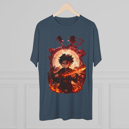 Anime Fire Sword Graphic Tee
