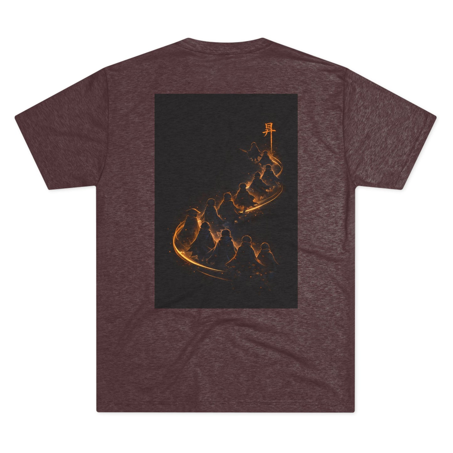 Ember Trail T‑Shirt — Fiery Mountain Silhouette Back Print
