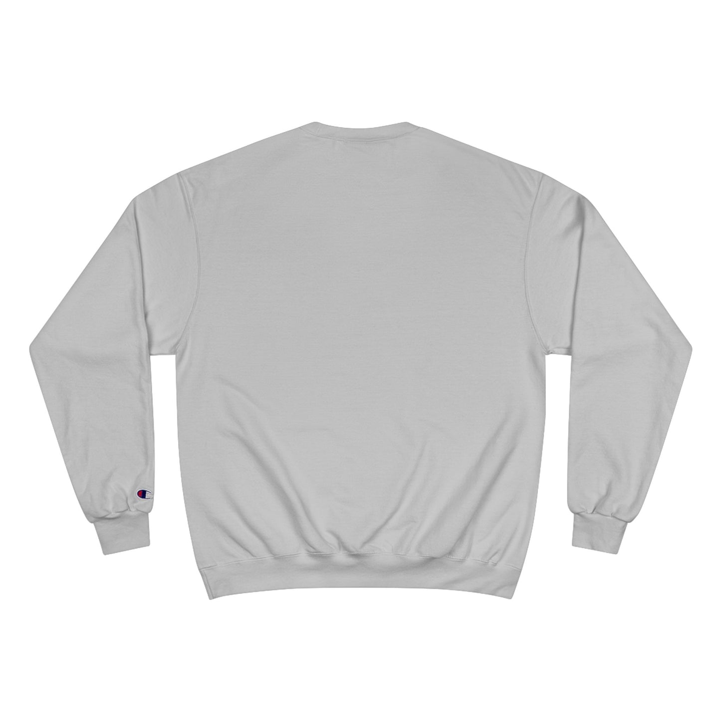 Fiery Hero Silhouette ENOUGH Champion Sweatshirt | Flames Graphic Crewneck