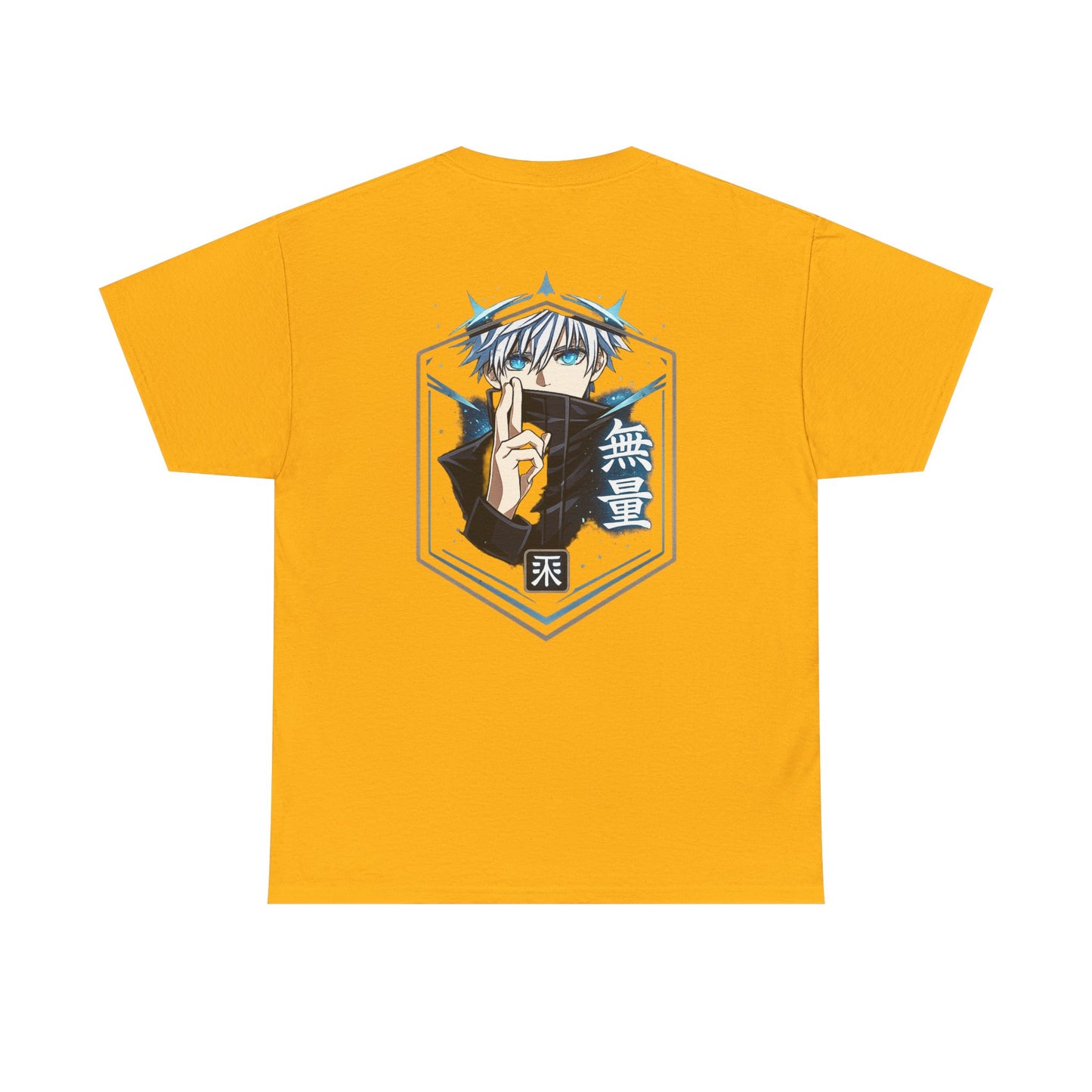 T-Shirt — Anime Mystic Boy Graphic Tee (Back Print, Japanese Text)