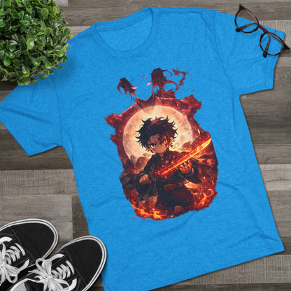 Anime Fire Sword Graphic Tee