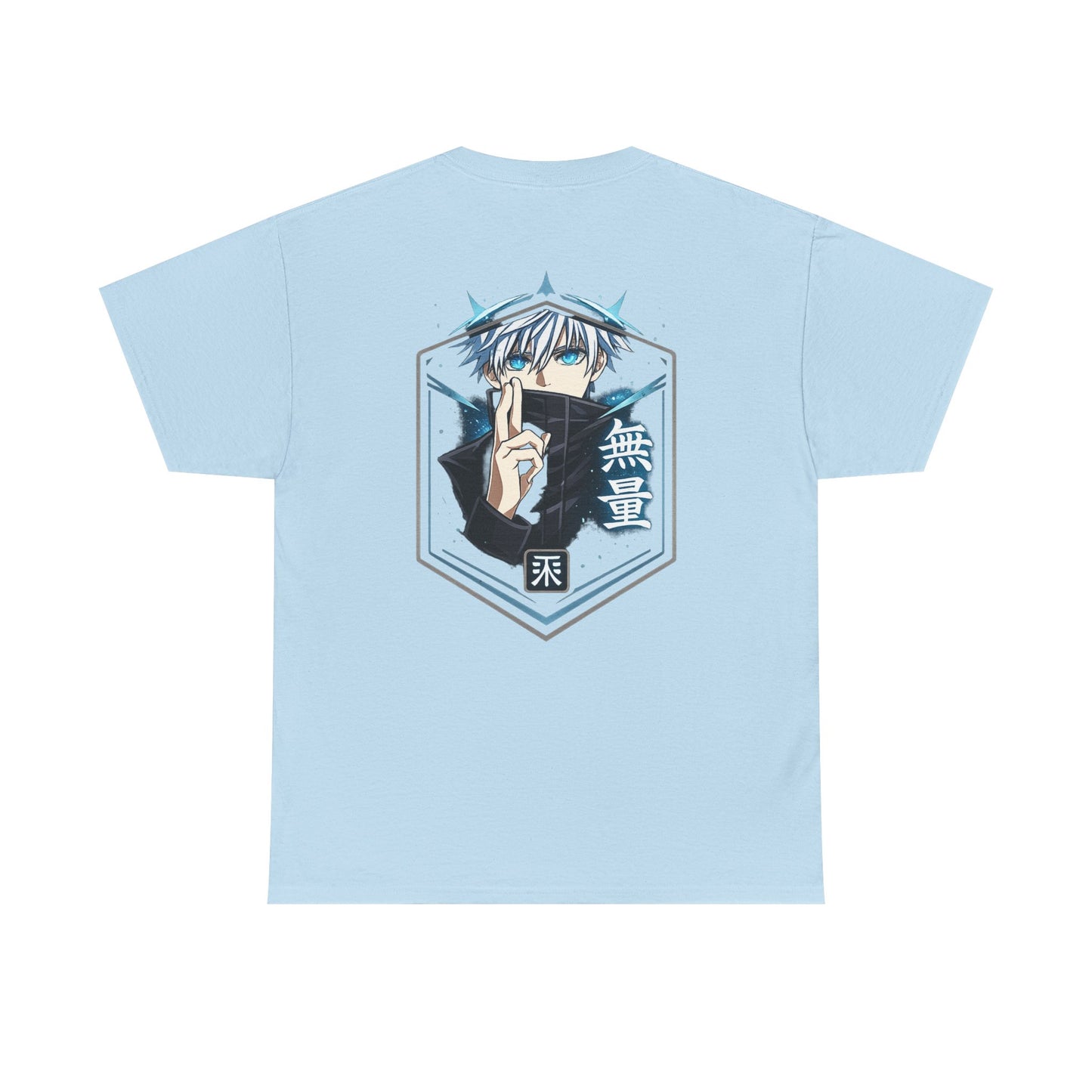 T-Shirt — Anime Mystic Boy Graphic Tee (Back Print, Japanese Text)