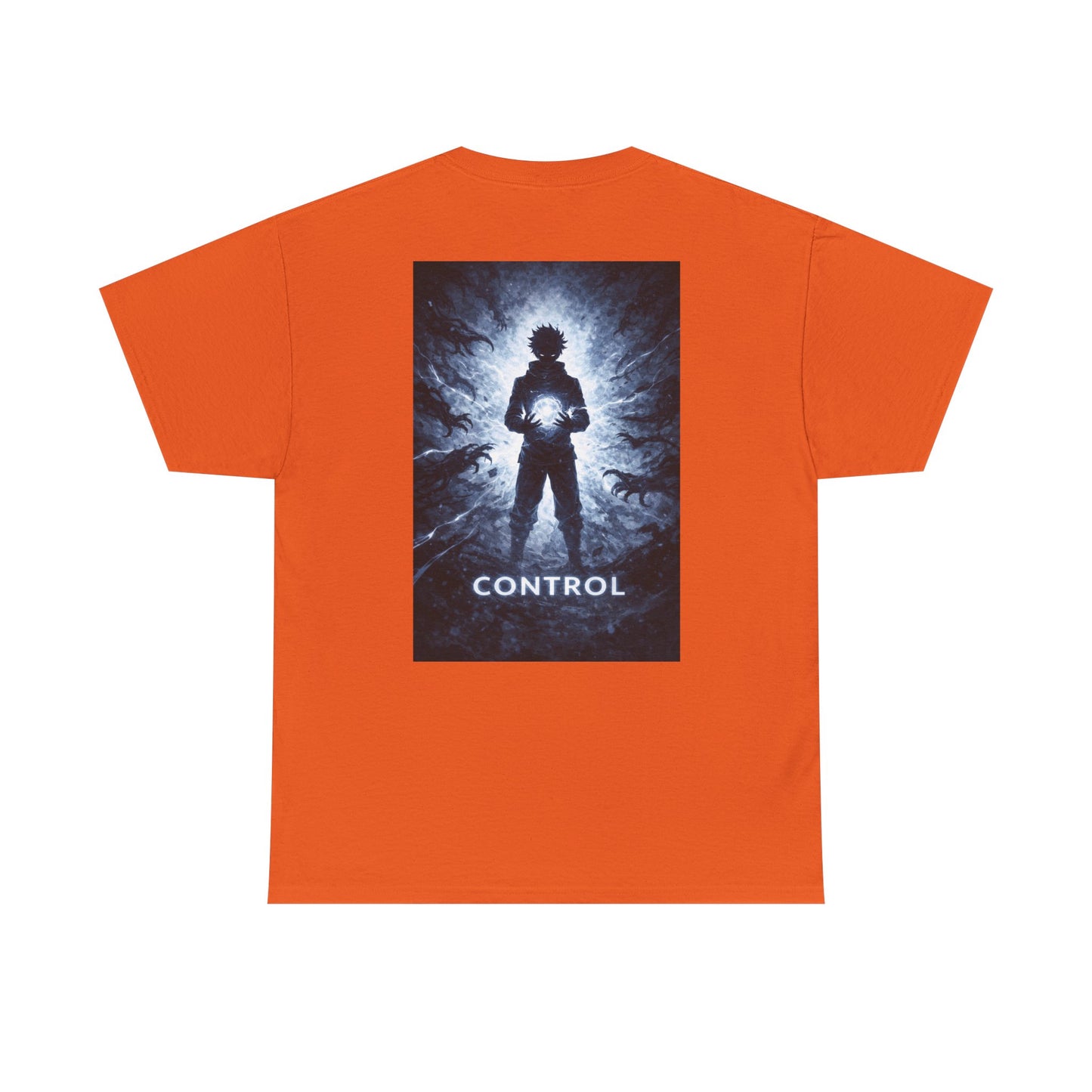 Control Anime Back Print T-Shirt | Dark Anime Aesthetic Tee | Original Anime Streetwear Shirt