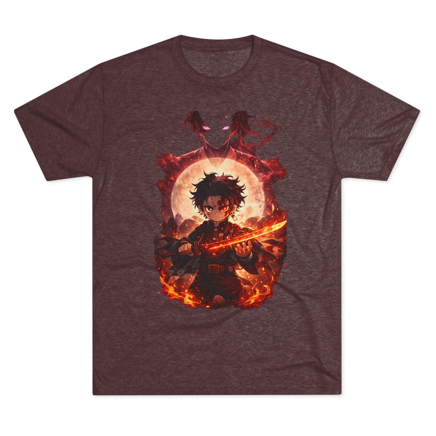 Anime Fire Sword Graphic Tee