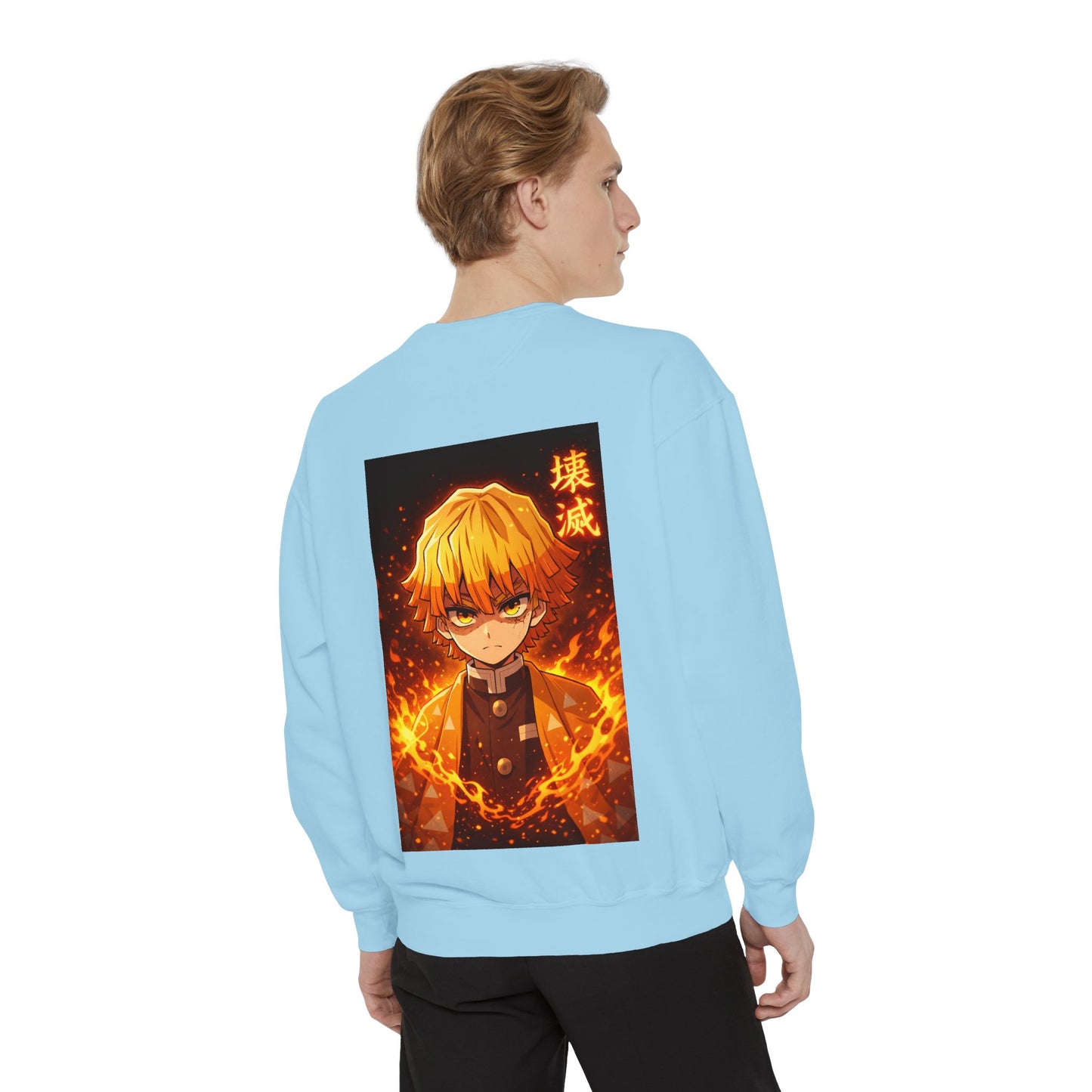 Demon Agatsuma Flame Graphic Sweatshirt Slayer