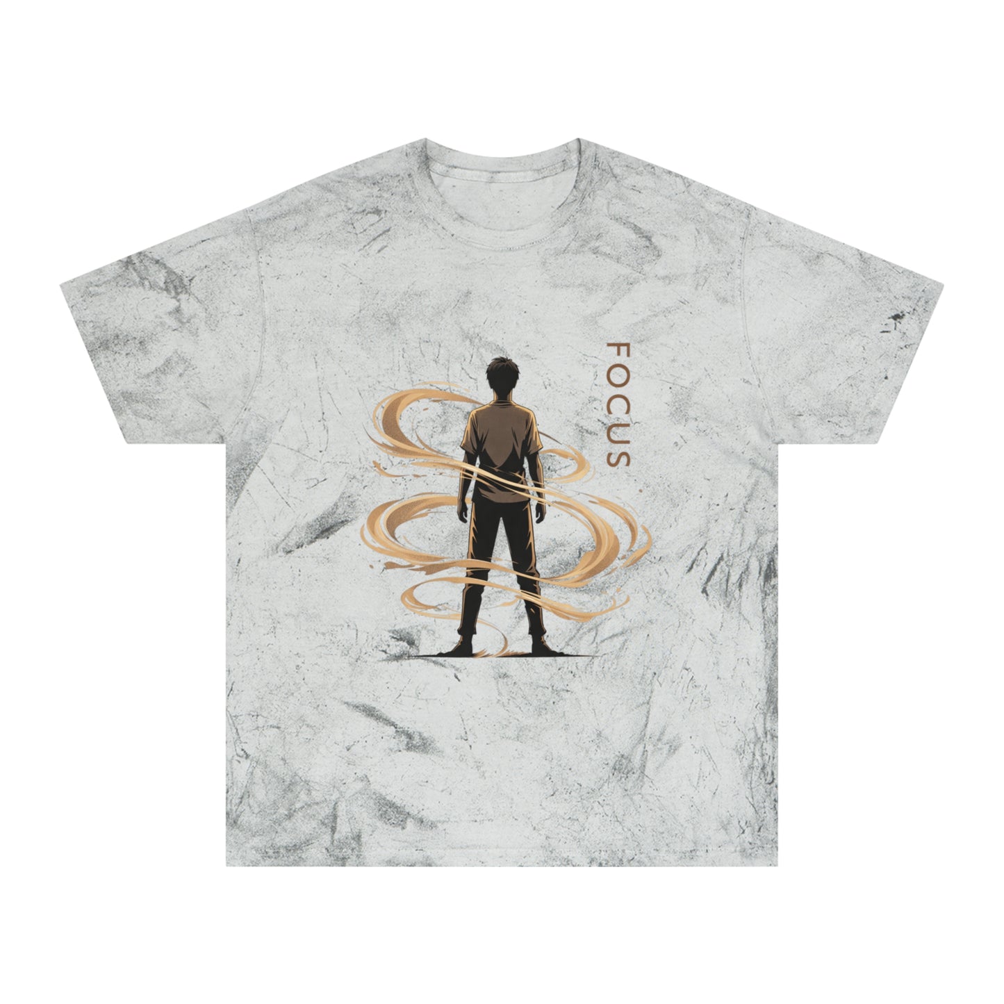 Focus silhouette tee | T-Shirt | Inspirational, silhouette with swirling energy