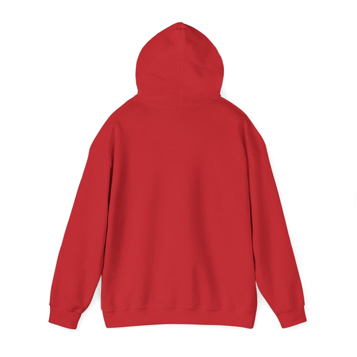 Control silhouette hoodie | person with glowing heart, angel wing brushstroke design