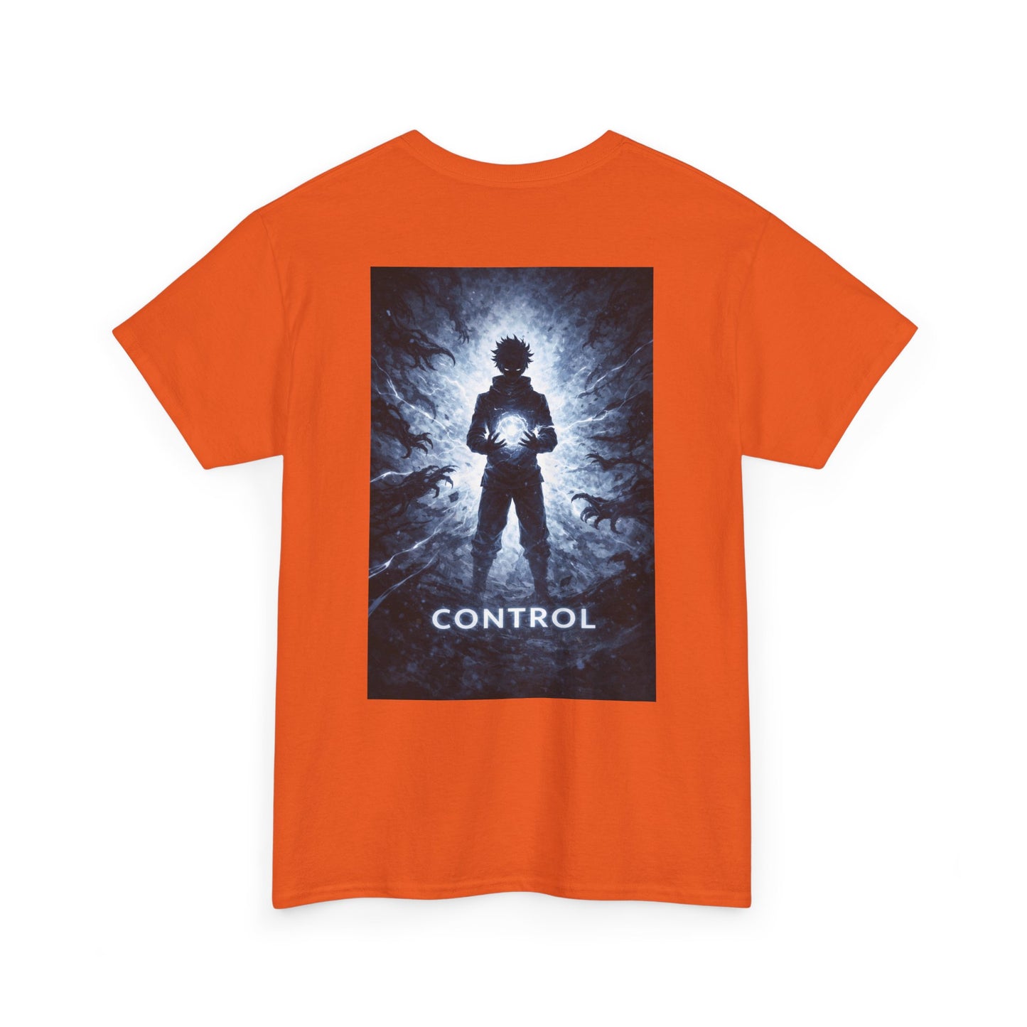 Control Anime Back Print T-Shirt | Dark Anime Aesthetic Tee | Original Anime Streetwear Shirt