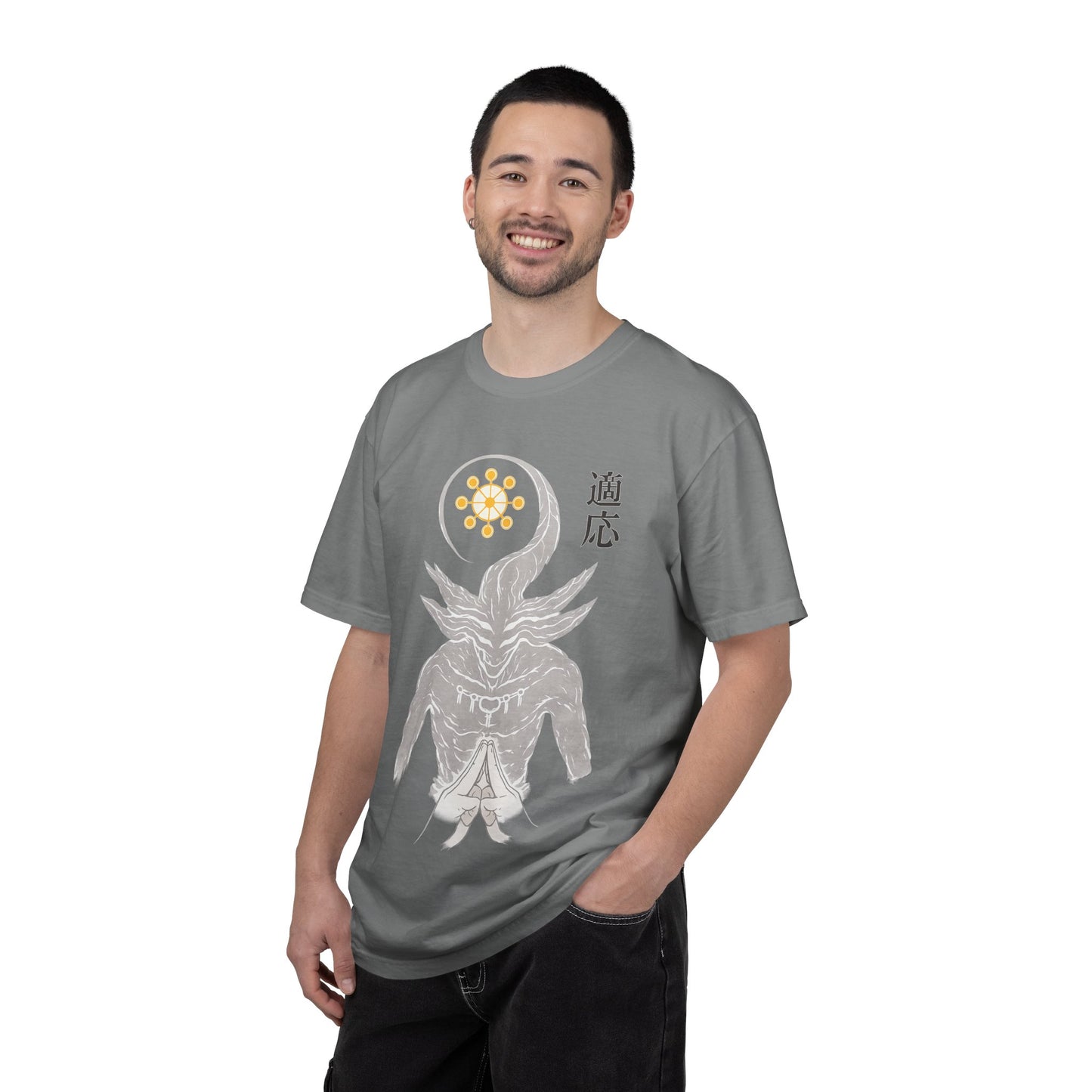 Demon sigil T-Shirt — Japanese “Adapt” Kanji Graphic Tee