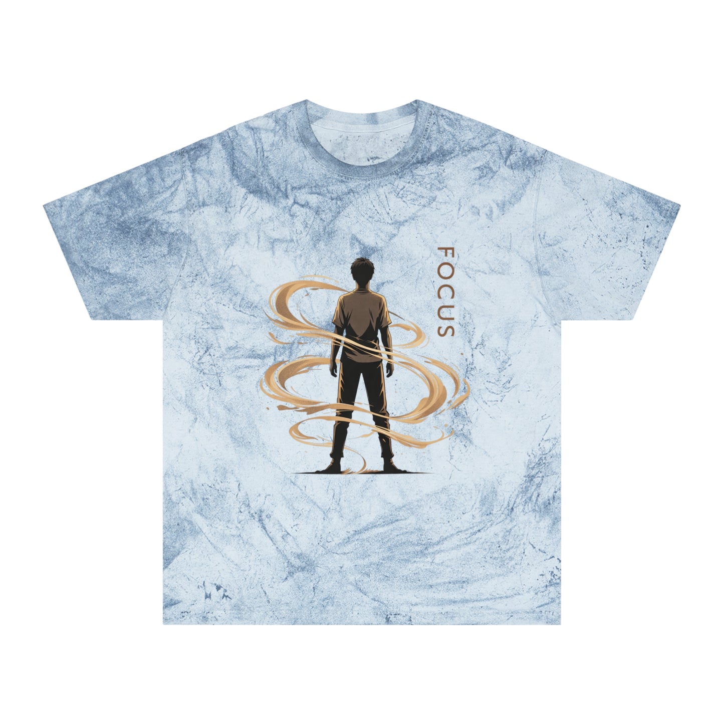 Focus silhouette tee | T-Shirt | Inspirational, silhouette with swirling energy