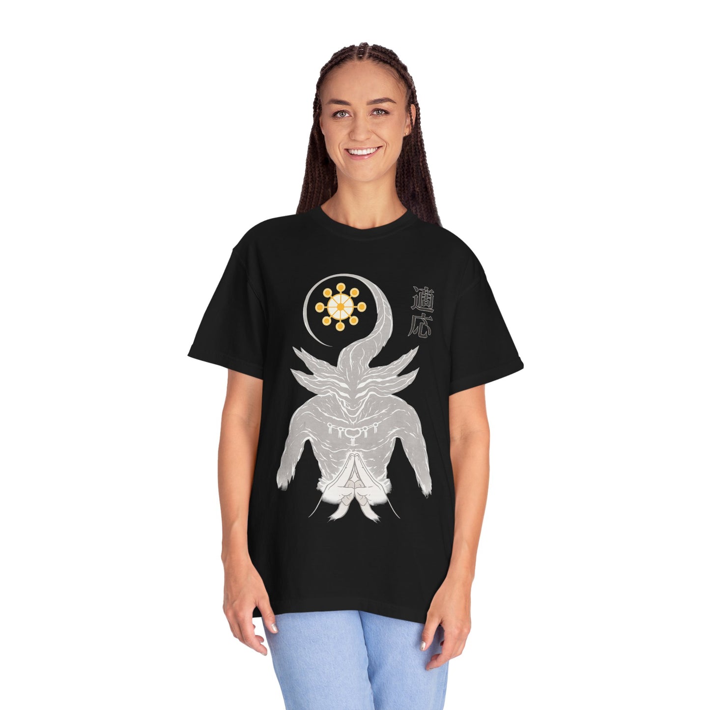 Demon sigil T-Shirt — Japanese “Adapt” Kanji Graphic Tee