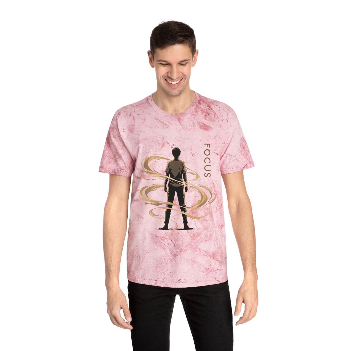 Focus silhouette tee | T-Shirt | Inspirational, silhouette with swirling energy