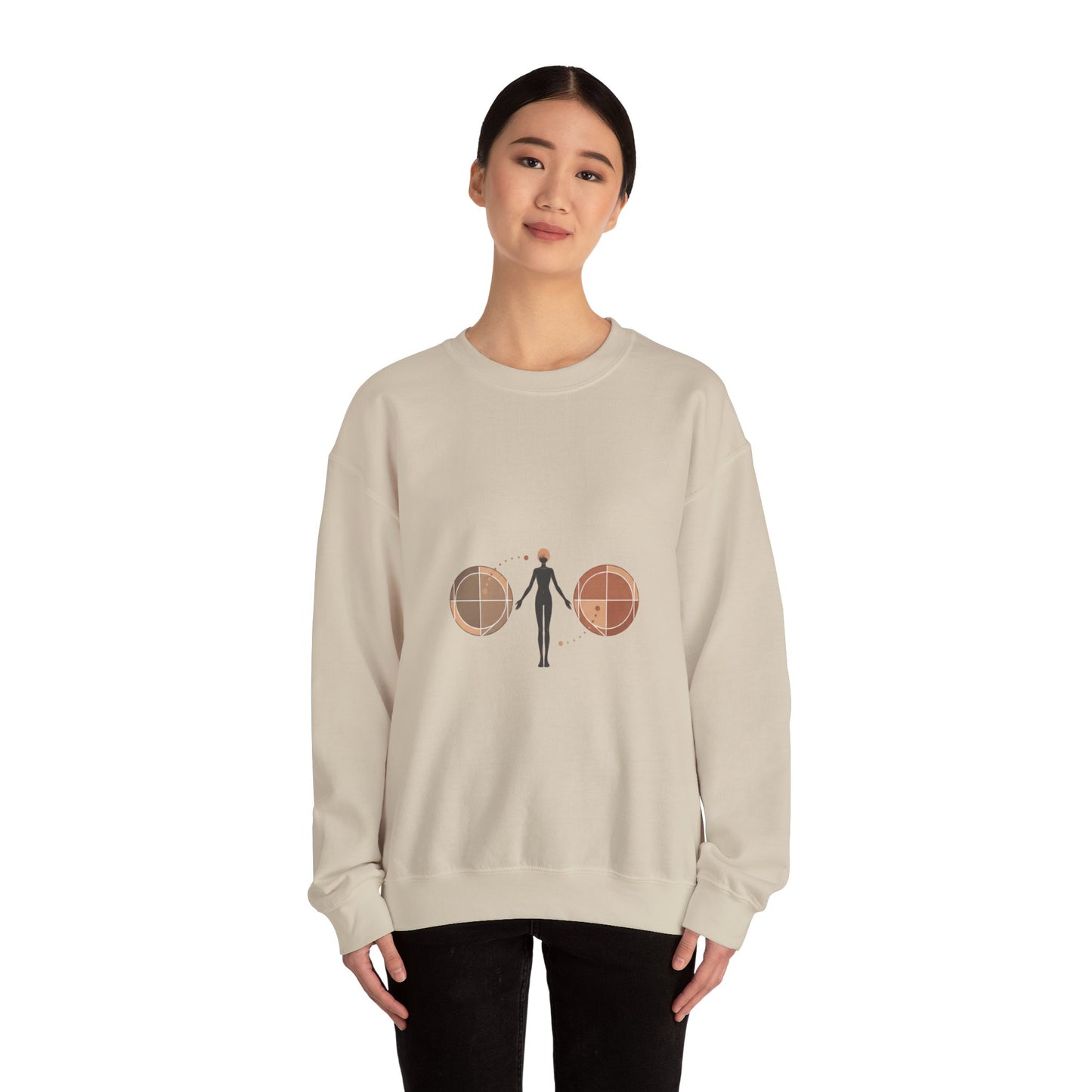 Stoic Minimalist Mantra Sweatshirt | modern mantra design, minimal philosophy