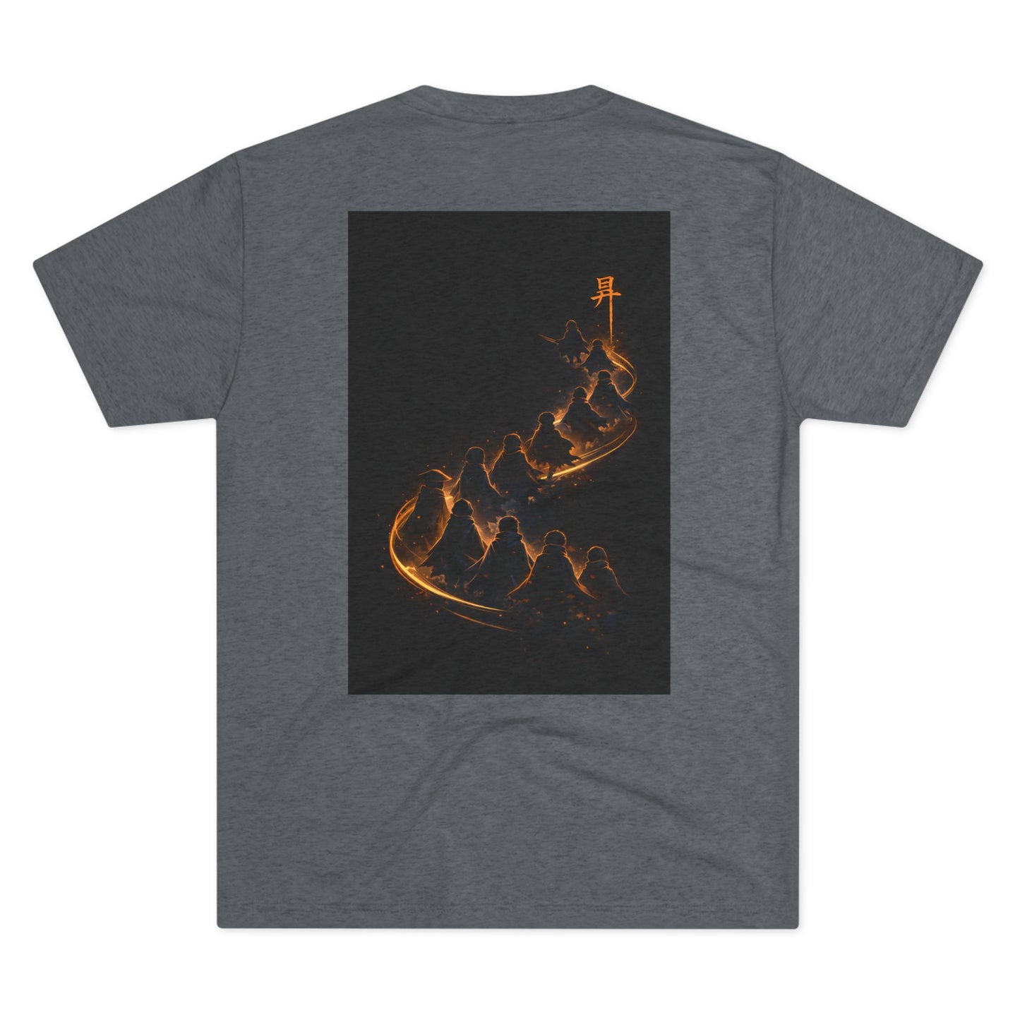 Ember Trail T‑Shirt — Fiery Mountain Silhouette Back Print