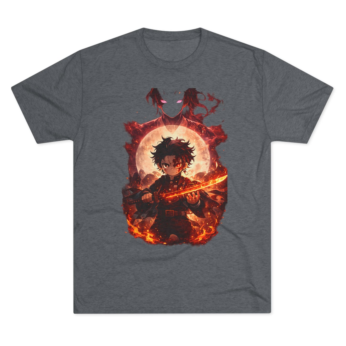 Anime Fire Sword Graphic Tee