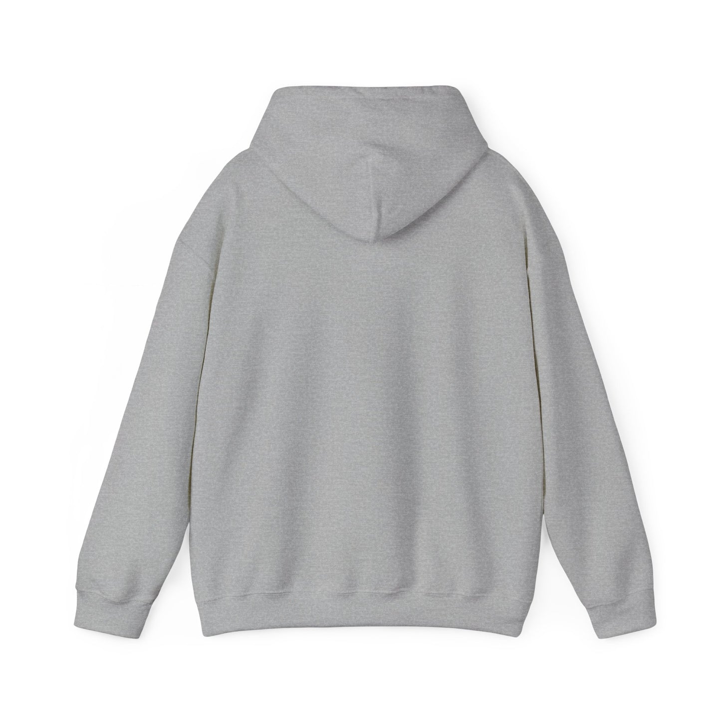 Control silhouette hoodie | person with glowing heart, angel wing brushstroke design