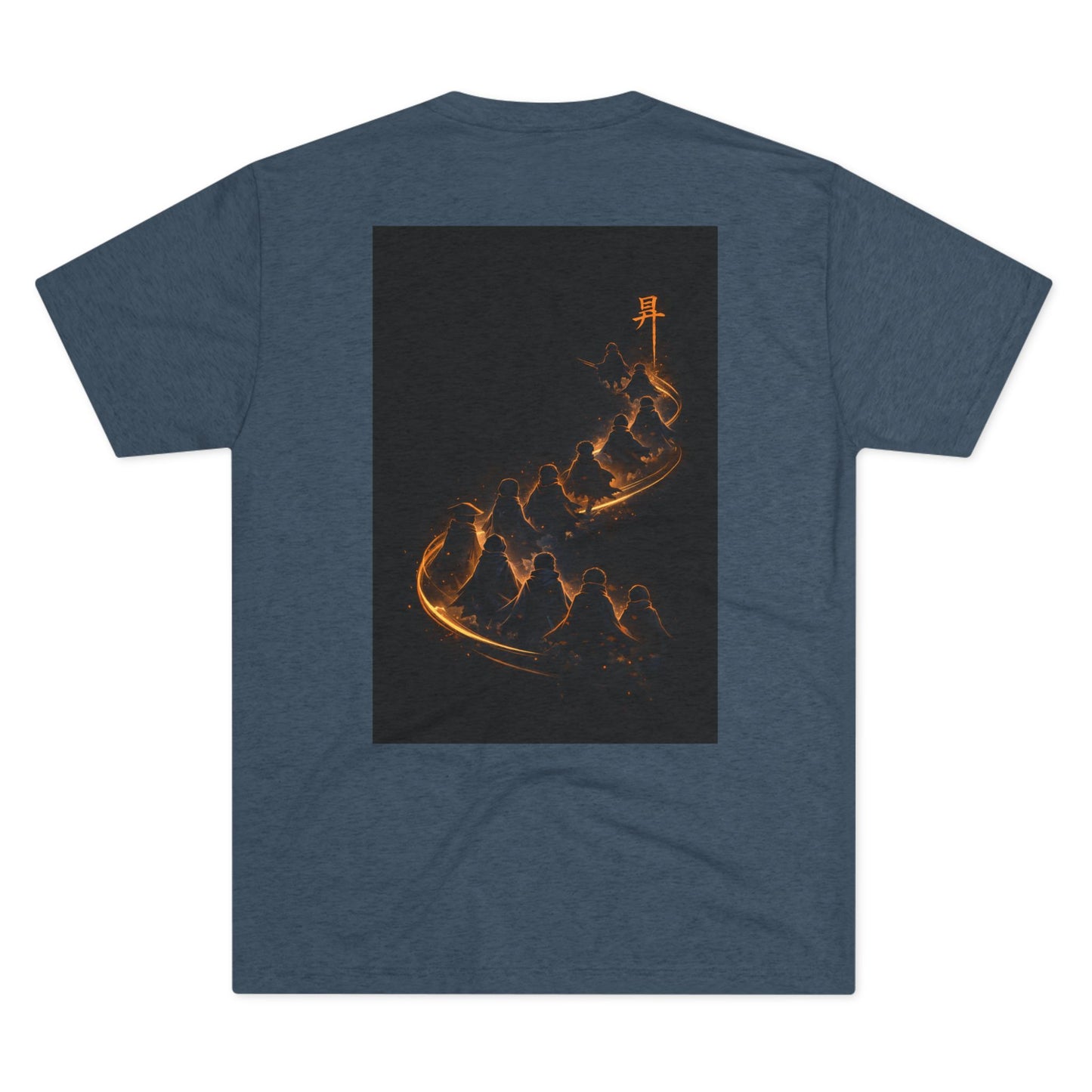 Ember Trail T‑Shirt — Fiery Mountain Silhouette Back Print