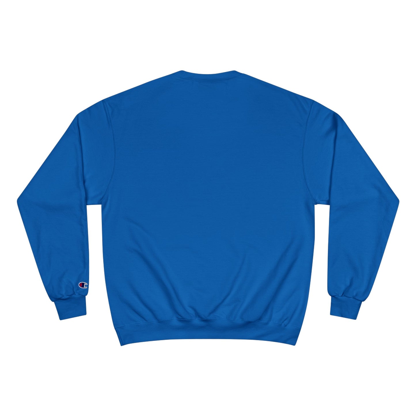 Fiery Hero Silhouette ENOUGH Champion Sweatshirt | Flames Graphic Crewneck