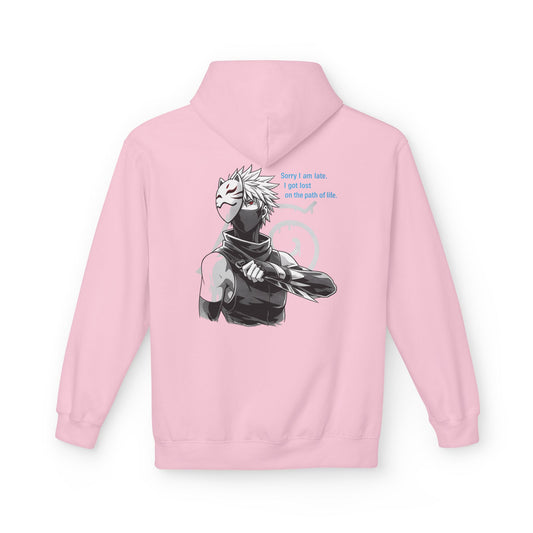 Anime Masked Shinobi Hoodie — 'Every sin tells part of the path' Graphic Pullover