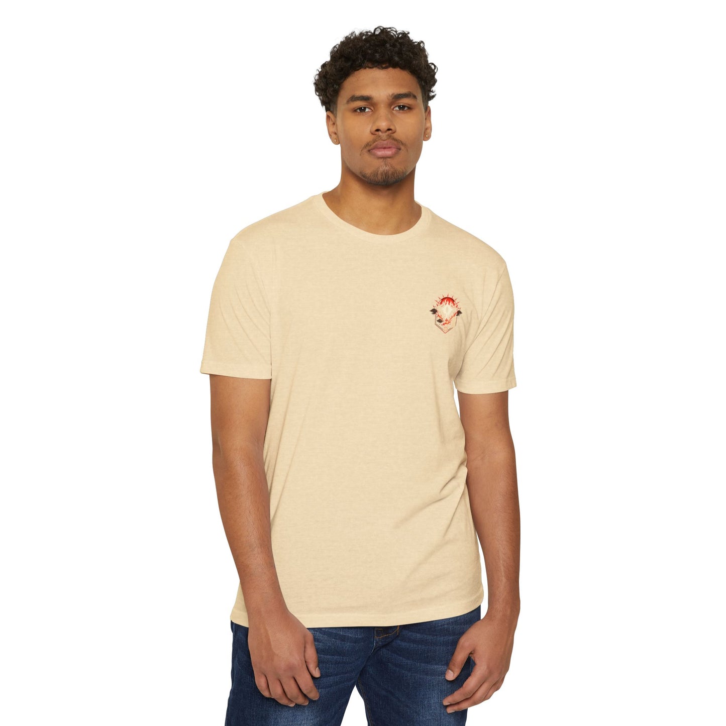 Anime Graphic T-Shirt — Red-Haired Warrior Back Print