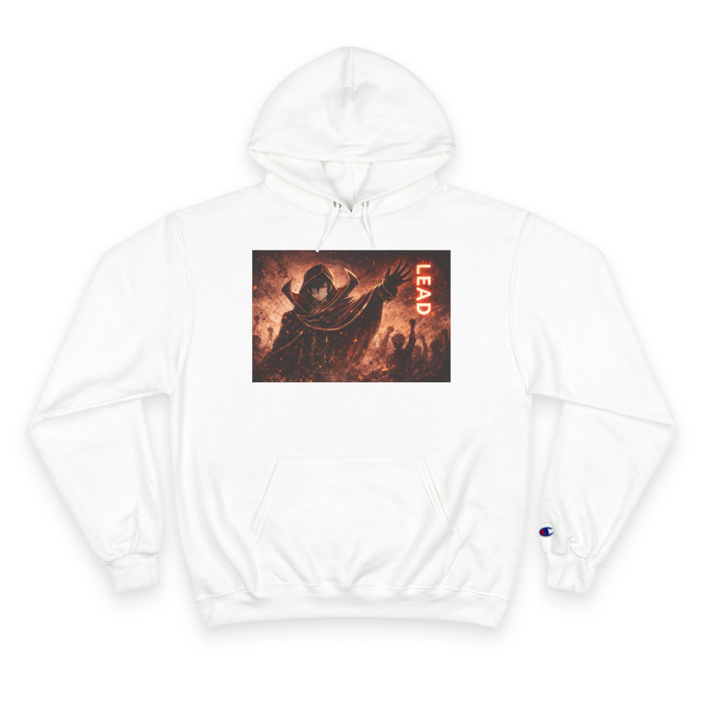 Grim Reaper Lead Hoodie | Dark Gothic Illustration, Warrior Cloak