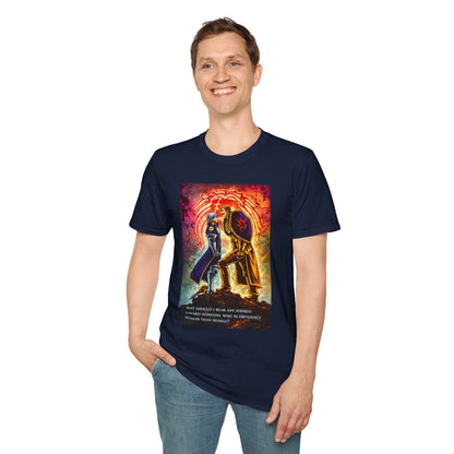 Strength Without Hatred Tee — Anime Warrior Lion Graphic T-Shirt