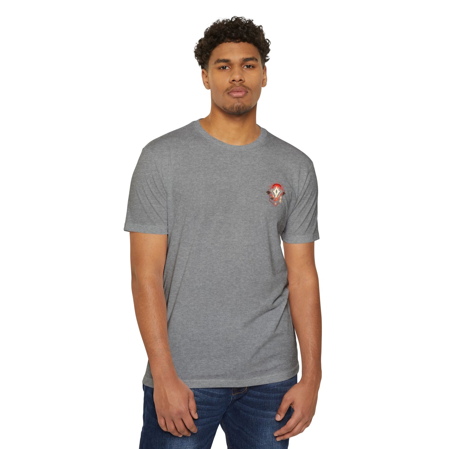 Anime Graphic T-Shirt — Red-Haired Warrior Back Print